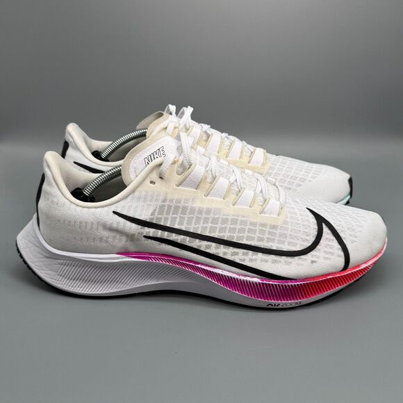 Nike Air Zoom Pegasus 37 Men\'s 12.5 White Mesh Athletic Sneakers Lace-Up Comfort main image 7